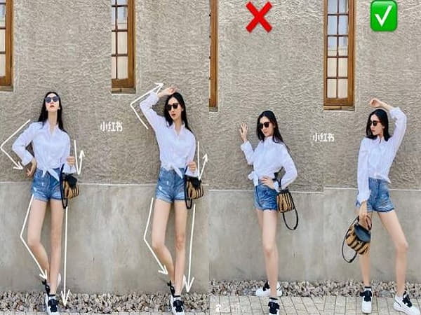 Luôn giữ cho lưng thẳng khi chụp hình - cách chụp ảnh đẹp cho nữ