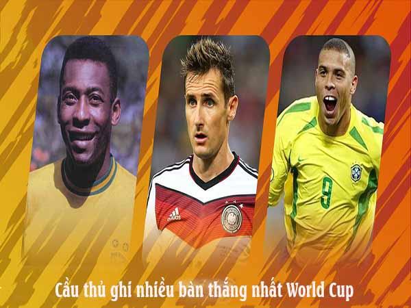 Cầu thủ ghi nhiều bàn thắng nhất World Cup