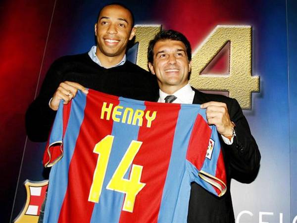 Số áo của Henry tại Barca