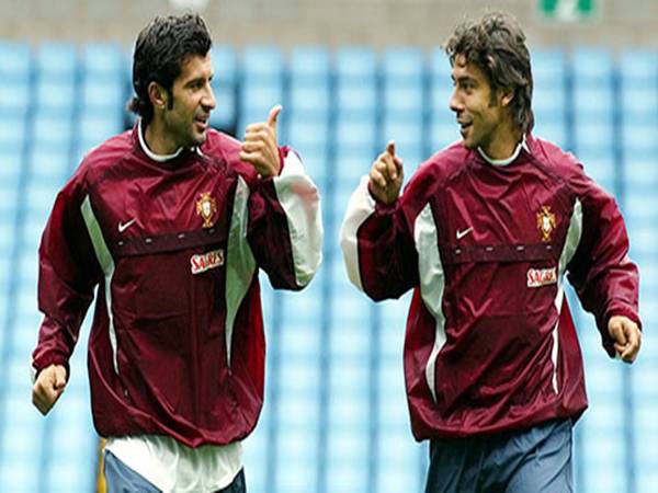 Luís Figo - Rui Costa là những huyền thoại bóng đá Bồ Đào Nha nổi bật