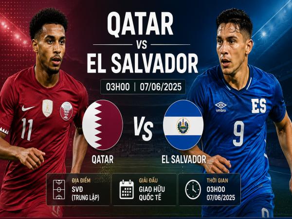 Số liệu về đội hình dự kiến Qatar gặp El Salvador hôm nay