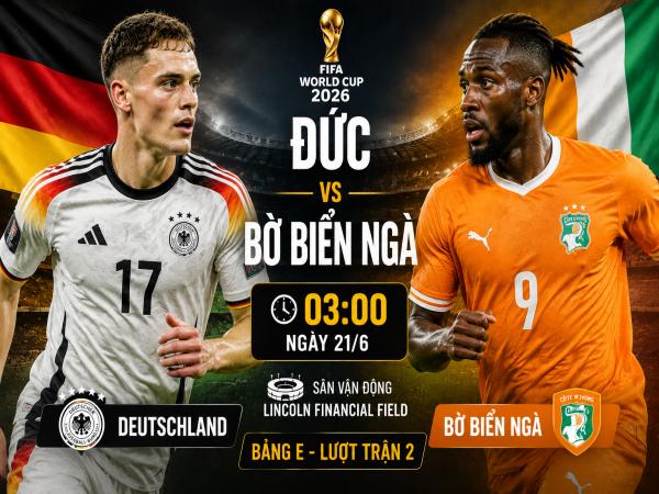 Thống kê về đối đầu Đức đấu với Bờ Biển Ngà ngày 21/6 chi tiết